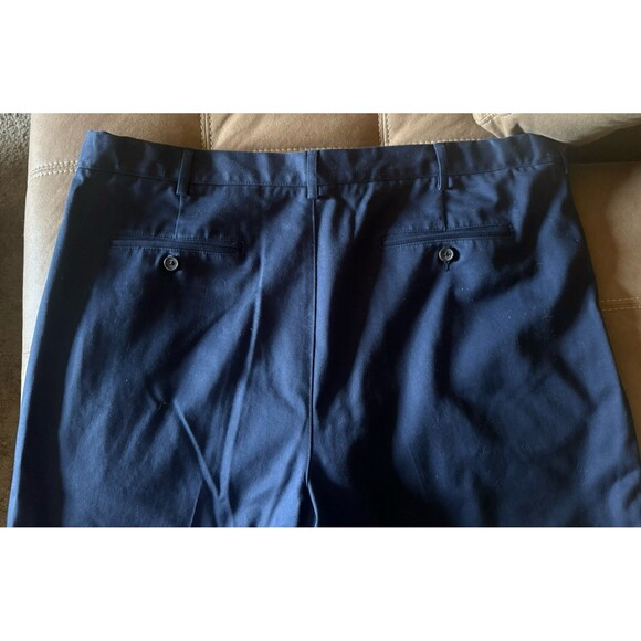 Men's LANDS' END Traditional Fit Blue 100% Cotton Shorts 42 - Picture 4 of 7